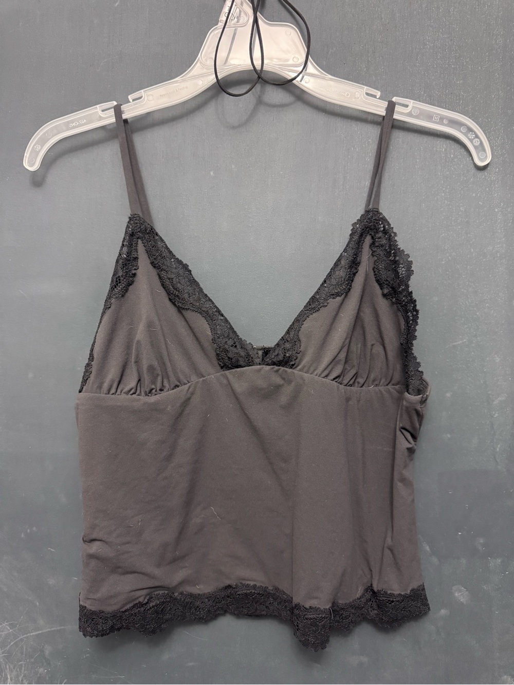 SKIMS Black Lace-Trim Camisole